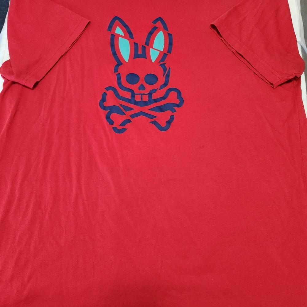 Psycho Bunny - Red T-shirt - size 8 (xxl)